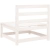 Mittensoffa vit massiv furu vidaXL – miniatyr 6