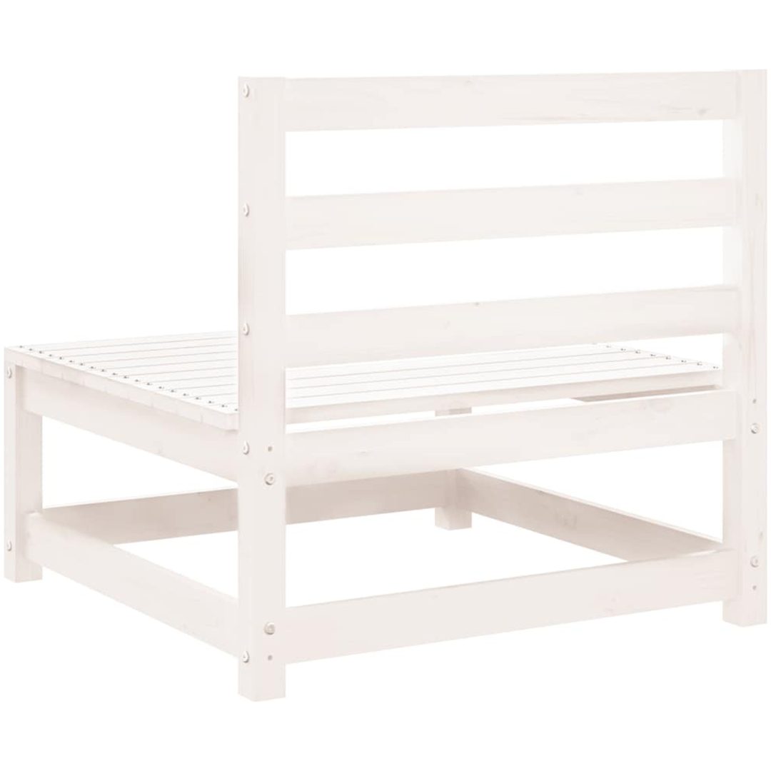 Mittensoffa vit massiv furu vidaXL – bild 6