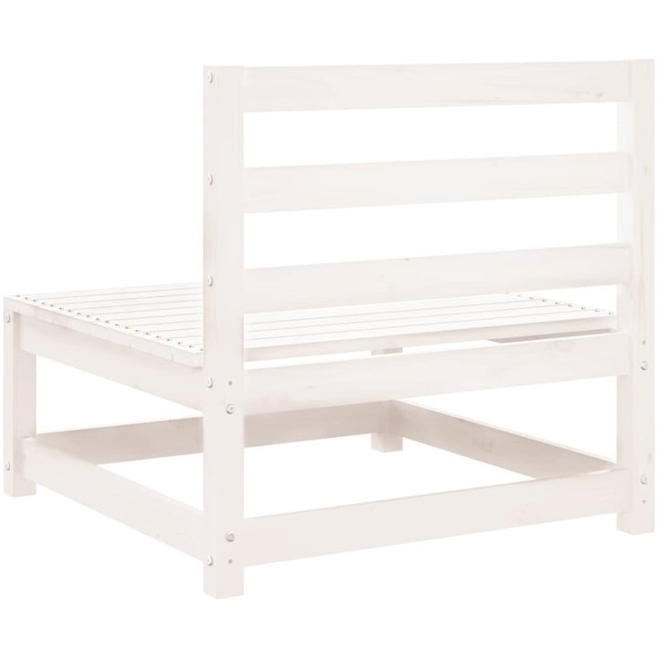 Mittensoffa vit massiv furu vidaXL – bild 6