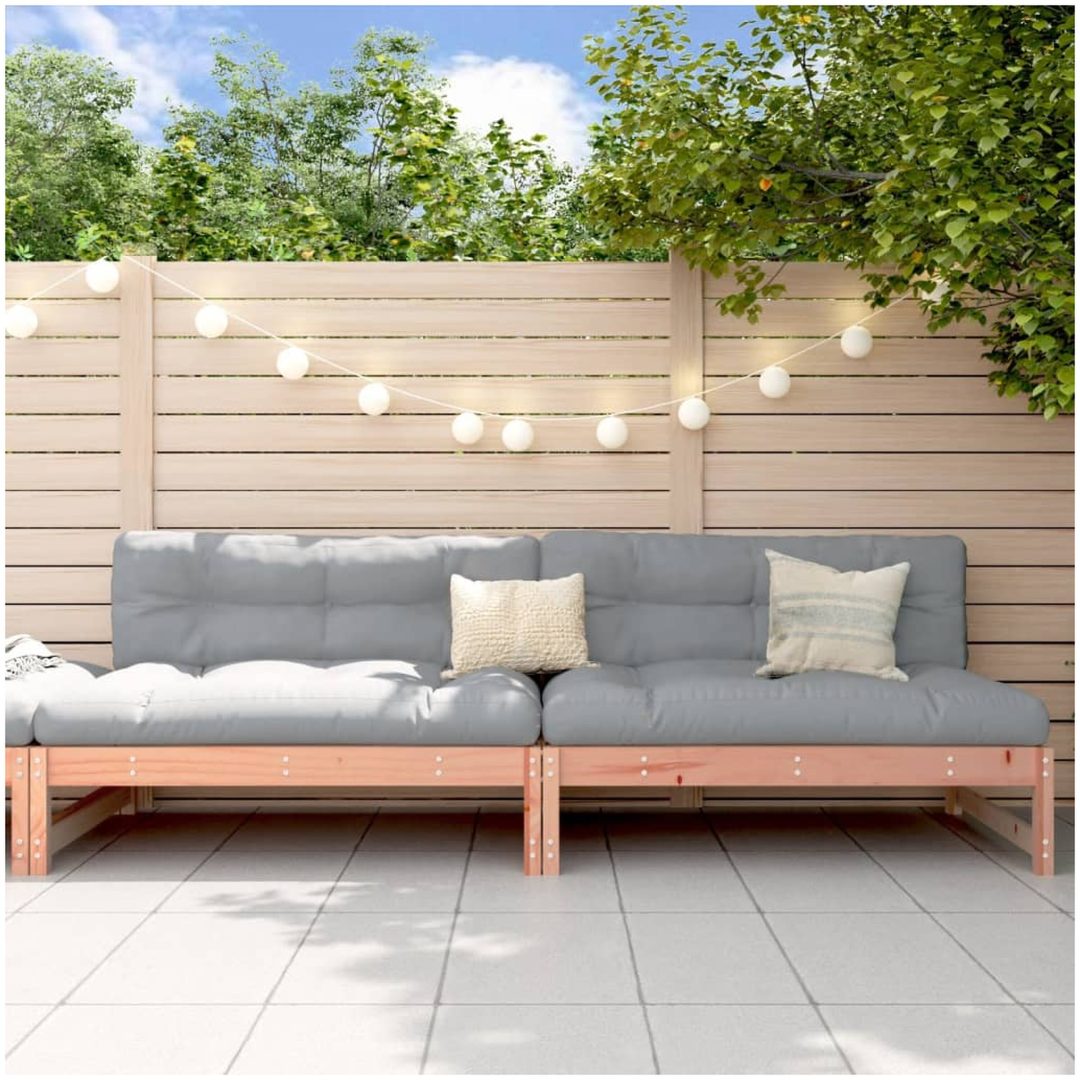 Mittensoffor 2 st 120x80 cm massivt douglasträ vidaXL