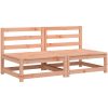 Mittensoffor 2 st 70x70x67 cm massivt douglasträ vidaXL – miniatyr 2