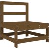 Mittensoffor 2 st honungsbrun massiv furu vidaXL – miniatyr 3