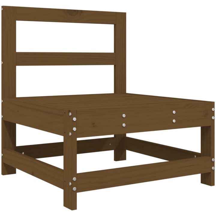 Mittensoffor 2 st honungsbrun massiv furu vidaXL – bild 3