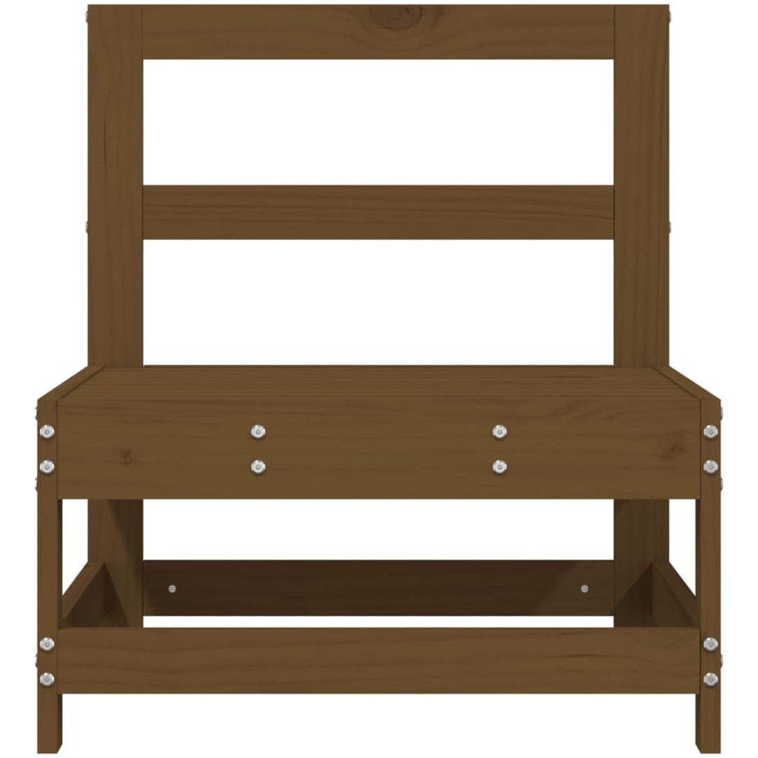 Mittensoffor 2 st honungsbrun massiv furu vidaXL – bild 4
