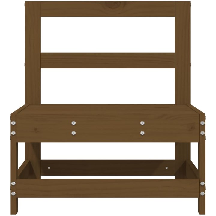 Mittensoffor 2 st honungsbrun massiv furu vidaXL – bild 4