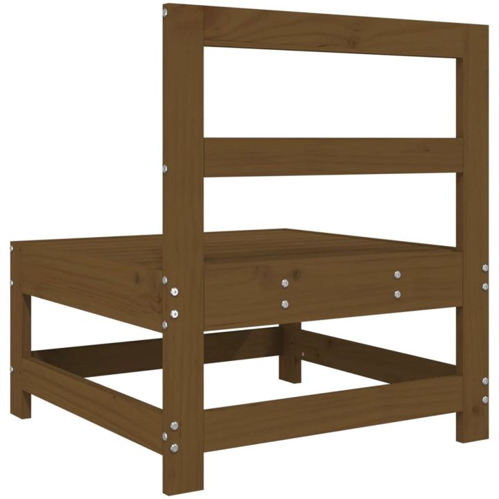 Mittensoffor 2 st honungsbrun massiv furu vidaXL – bild 6