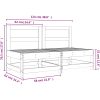 Mittensoffor 2 st honungsbrun massiv furu vidaXL – miniatyr 8