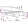 Mittensoffor 2 st impregnerad furu vidaXL – miniatyr 8