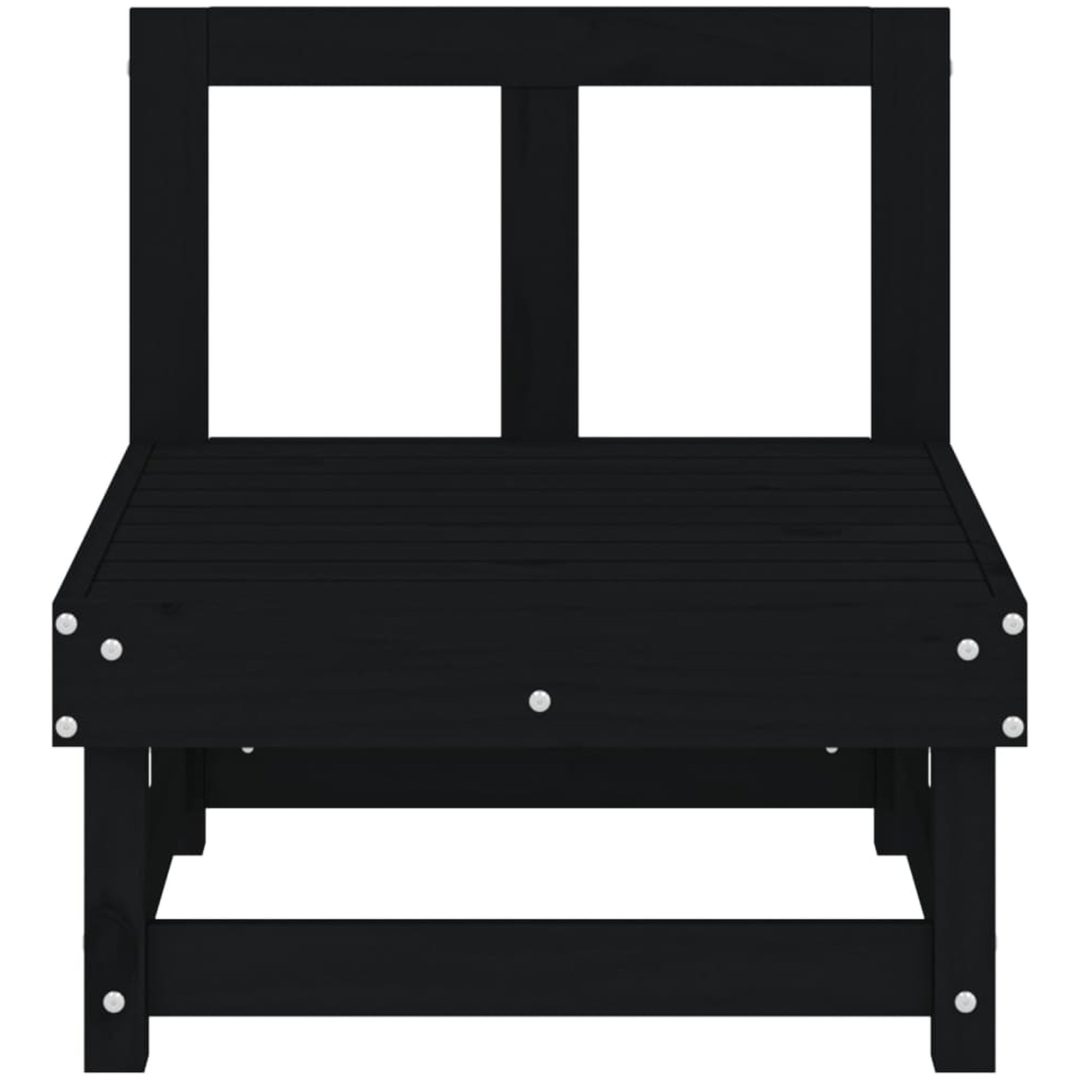 Mittensoffor 2 st svart massiv furu vidaXL – bild 4
