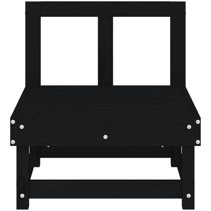 Mittensoffor 2 st svart massiv furu vidaXL – bild 4