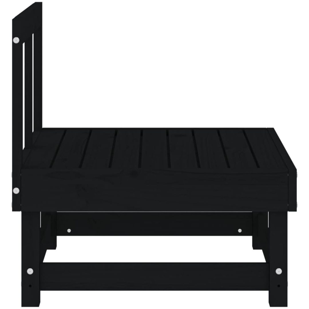 Mittensoffor 2 st svart massiv furu vidaXL – bild 5
