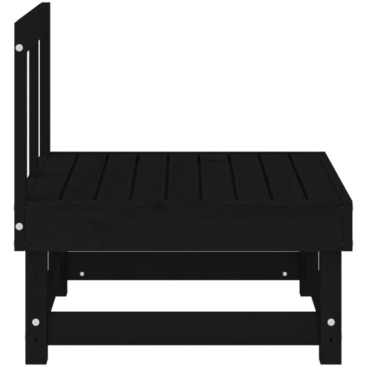 Mittensoffor 2 st svart massiv furu vidaXL – bild 5