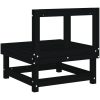 Mittensoffor 2 st svart massiv furu vidaXL – miniatyr 6