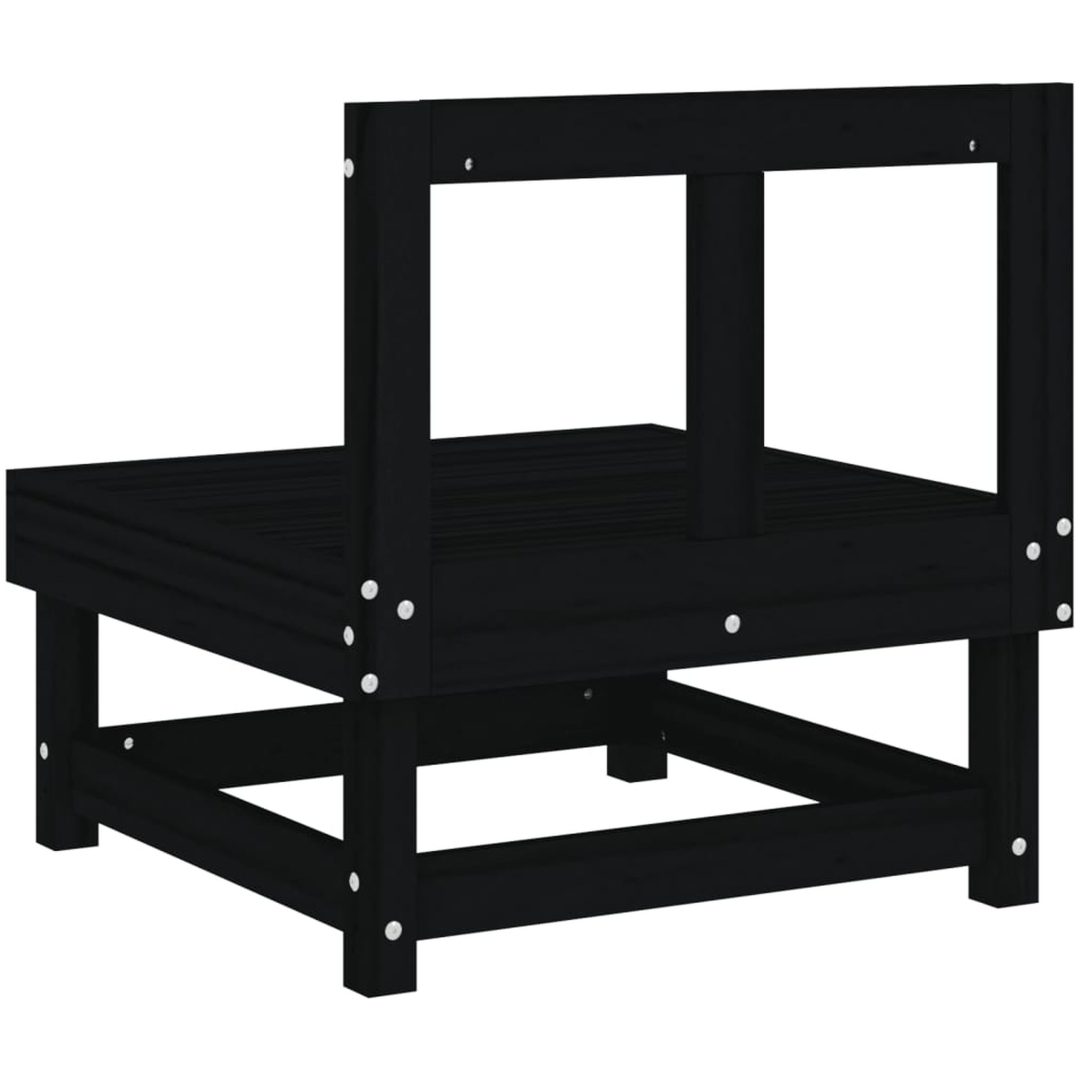 Mittensoffor 2 st svart massiv furu vidaXL – bild 6