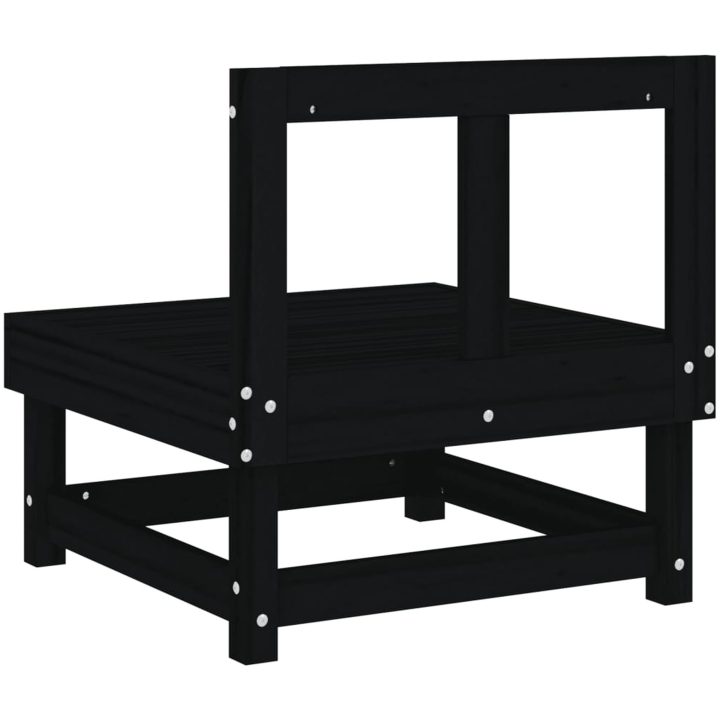 Mittensoffor 2 st svart massiv furu vidaXL – bild 6