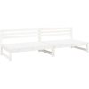 Mittensoffor 2 st vit 120x80 cm massiv furu vidaXL – miniatyr 2