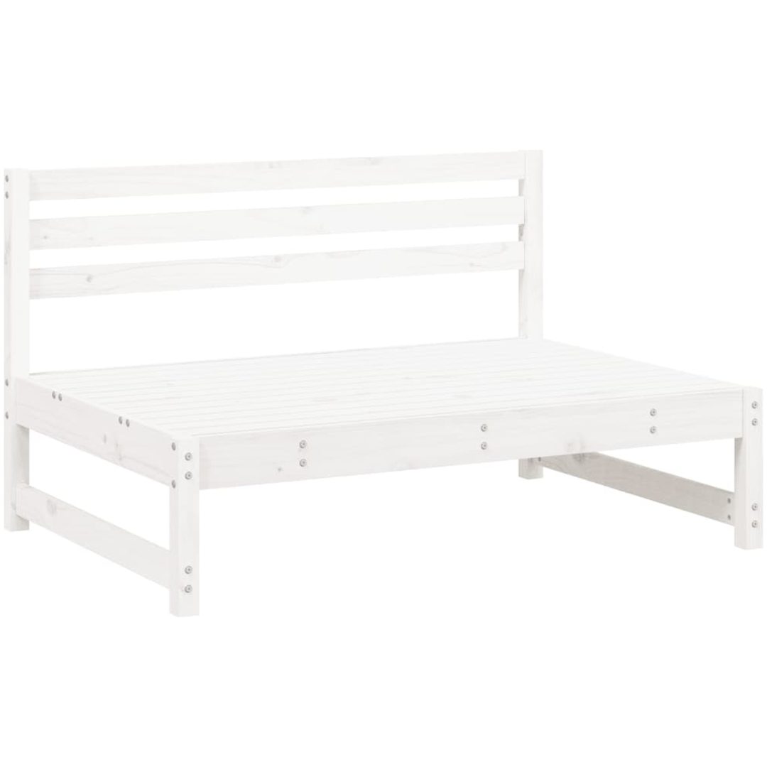 Mittensoffor 2 st vit 120x80 cm massiv furu vidaXL – bild 3