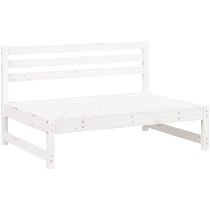 Mittensoffor 2 st vit 120x80 cm massiv furu vidaXL – bild 3