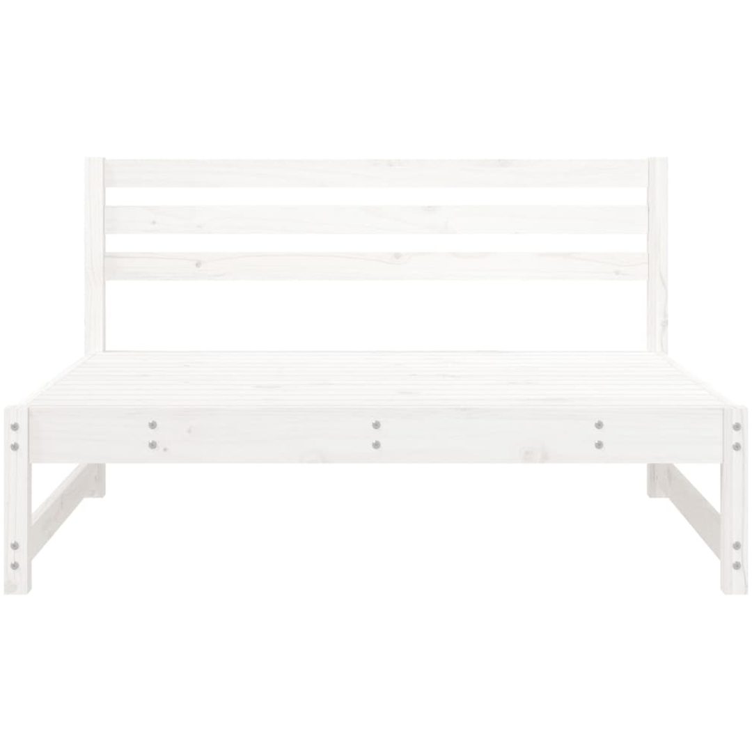 Mittensoffor 2 st vit 120x80 cm massiv furu vidaXL – bild 4