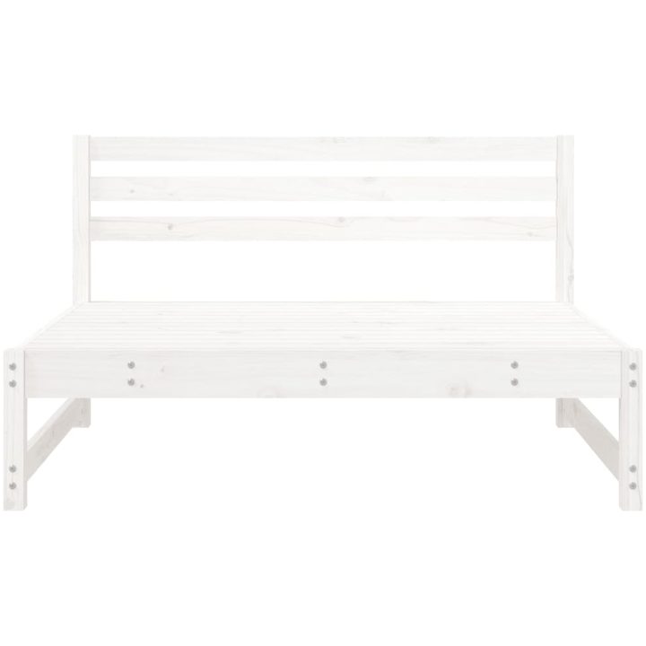 Mittensoffor 2 st vit 120x80 cm massiv furu vidaXL – bild 4