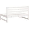 Mittensoffor 2 st vit 120x80 cm massiv furu vidaXL – miniatyr 6