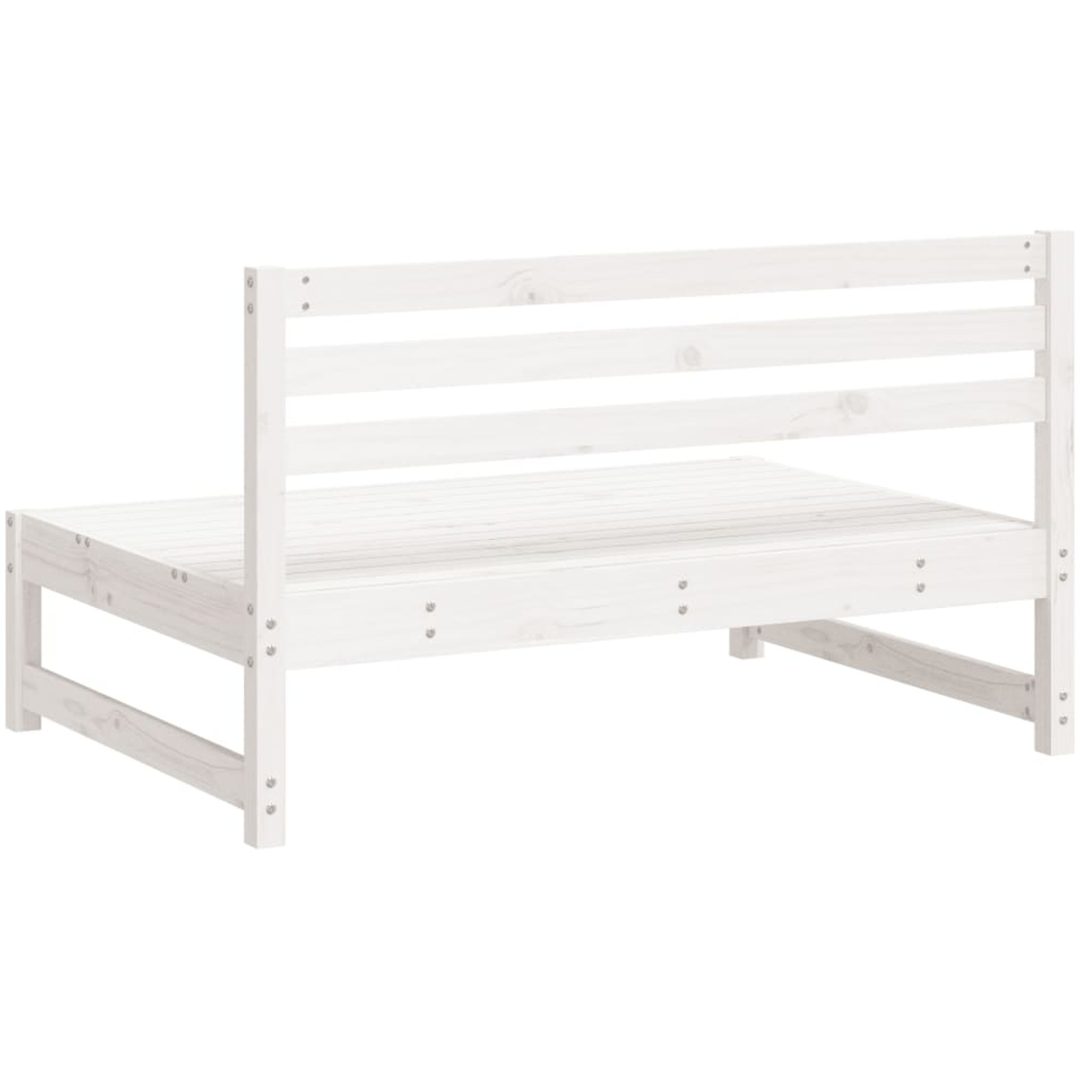 Mittensoffor 2 st vit 120x80 cm massiv furu vidaXL – bild 6