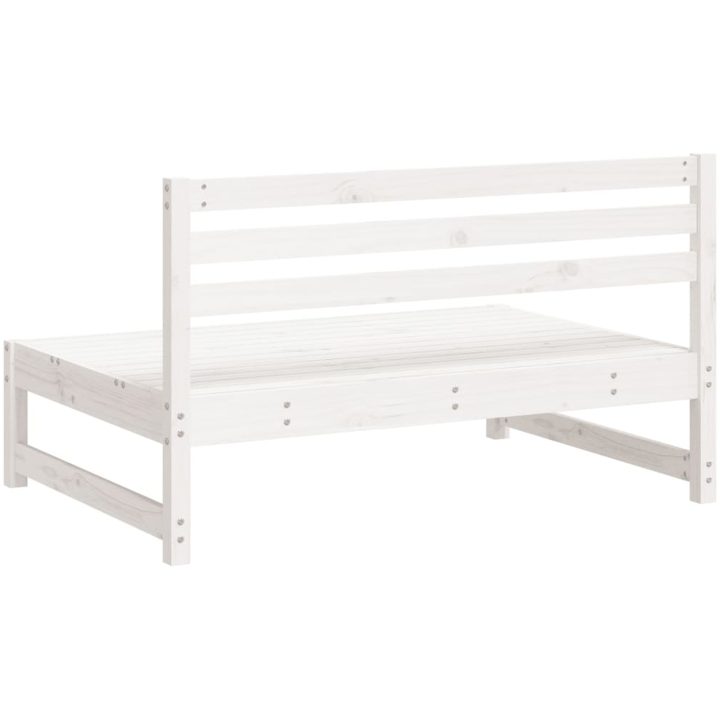 Mittensoffor 2 st vit 120x80 cm massiv furu vidaXL – bild 6