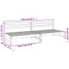 Mittensoffor 2 st vit 120x80 cm massiv furu vidaXL – miniatyr 8