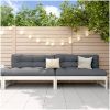 Mittensoffor 2 st vit 120x80 cm massiv furu vidaXL – miniatyr 1