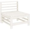 Mittensoffor 2 st vit massiv furu vidaXL – miniatyr 3