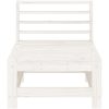 Mittensoffor 2 st vit massiv furu vidaXL – miniatyr 4