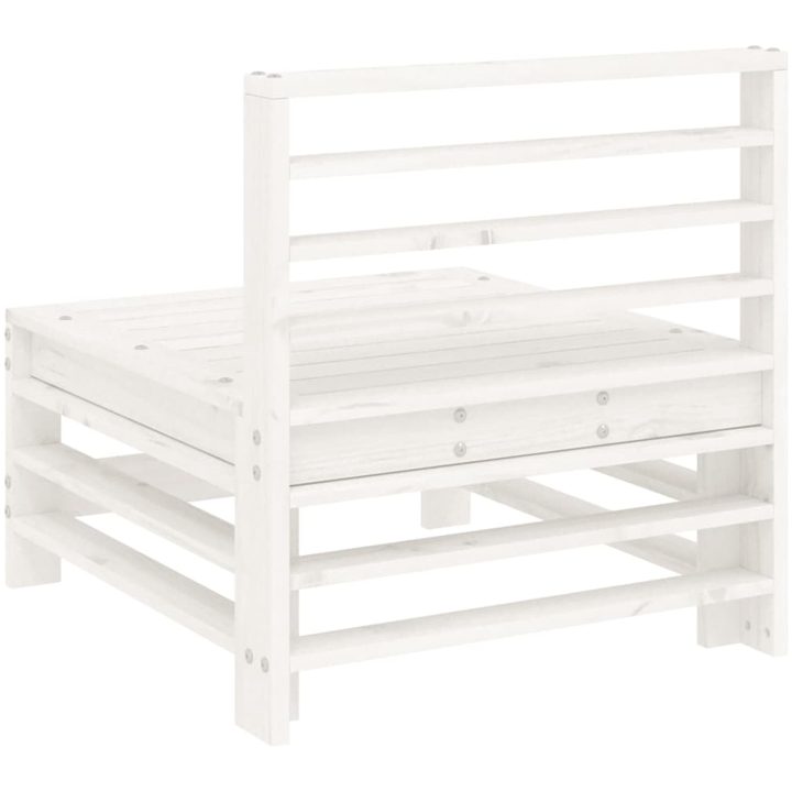 Mittensoffor 2 st vit massiv furu vidaXL – bild 6