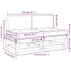 Mittensoffor med dynor 2 st impregnerad furu vidaXL – miniatyr 10