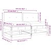 Mittensoffor med dynor 2 st massiv douglasgran vidaXL – miniatyr 10