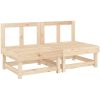 Mittensoffor med dynor 2 st massiv furu vidaXL – miniatyr 3