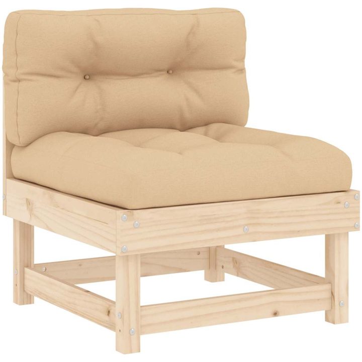 Mittensoffor med dynor 2 st massiv furu vidaXL – bild 4