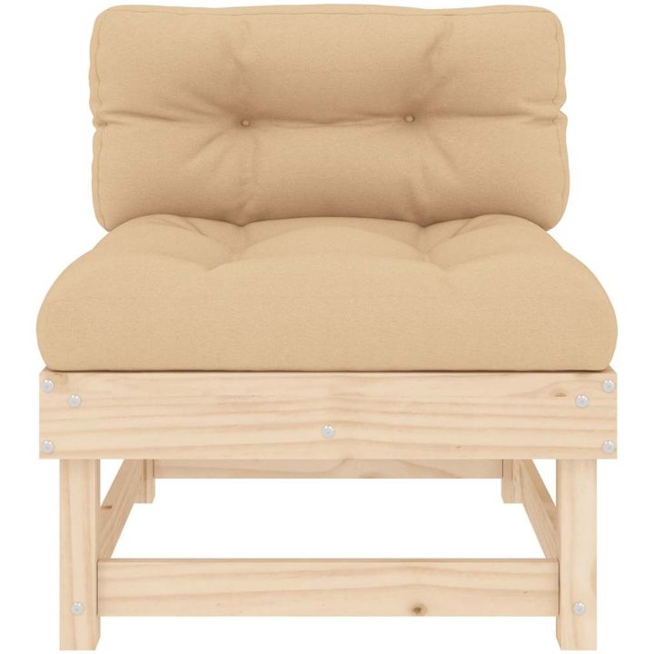 Mittensoffor med dynor 2 st massiv furu vidaXL – bild 5