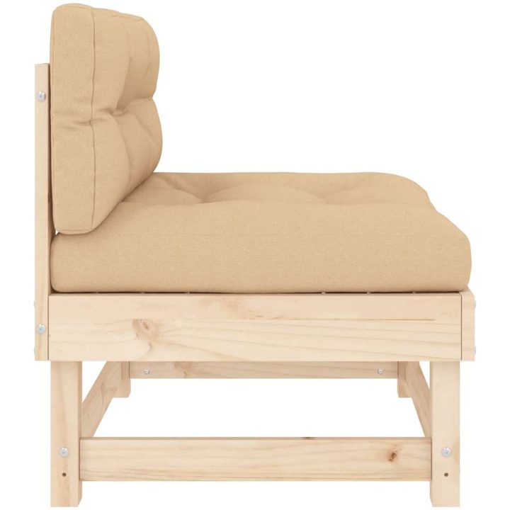 Mittensoffor med dynor 2 st massiv furu vidaXL – bild 6