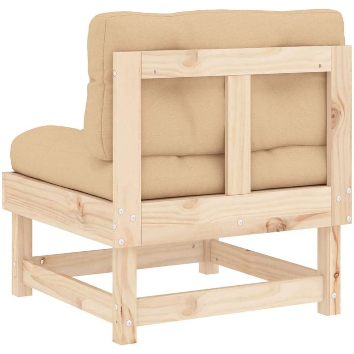 Mittensoffor med dynor 2 st massiv furu vidaXL – bild 7