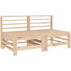 Mittensoffor med dynor 2 st massiv furu vidaXL – miniatyr 3