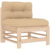 Mittensoffor med dynor 2 st massiv furu vidaXL – miniatyr 4