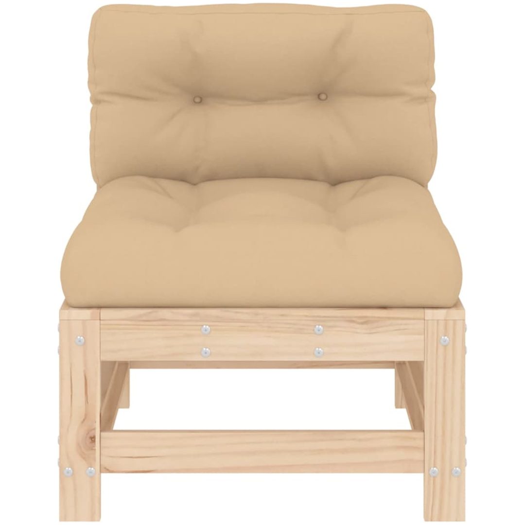 Mittensoffor med dynor 2 st massiv furu vidaXL – bild 5