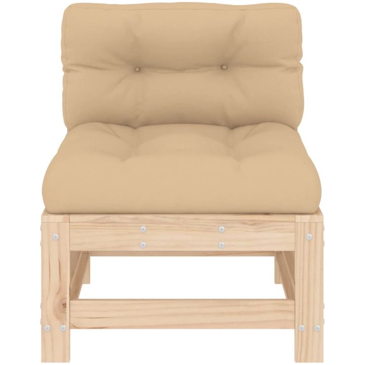 Mittensoffor med dynor 2 st massiv furu vidaXL – bild 5