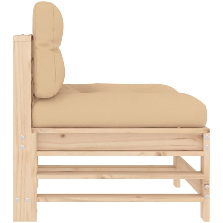 Mittensoffor med dynor 2 st massiv furu vidaXL – bild 6