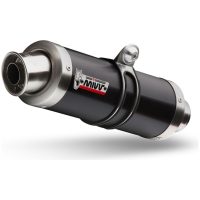 MIVV GP Muffler Stainless Steel Black/Stainless Steel End Cap Kawasaki Z1000SX