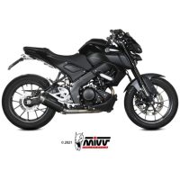 MIVV GP Pro Full Exhaust System Black Stainless Steel - Yamaha MT 125