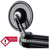 Mo. View Spy, Glassless Handlebar End Mirror, Round, Black, No E-mark MOTOGADGET