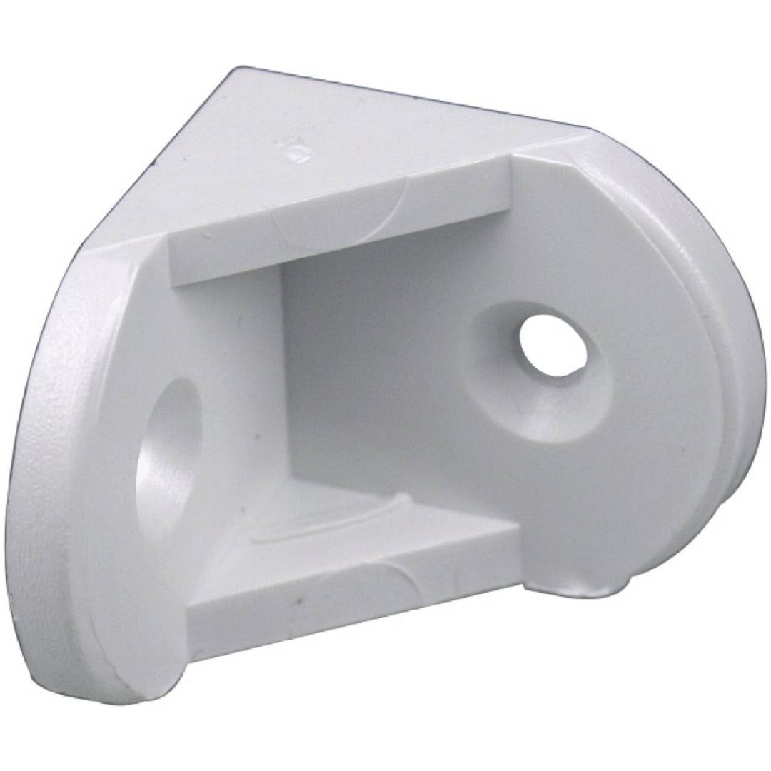 Möbelvinkel plast STRUKTUR MÖBELVINKEL PLAST VIT 27X27MM