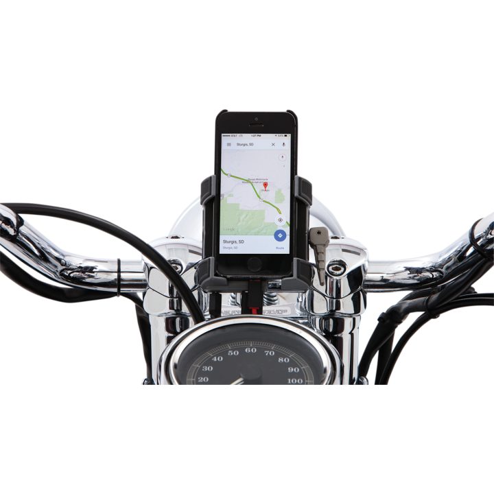 Mobil/GPS-Hållare för 7/8 tum och 1 tum styren ink. laddning CIRO Svart – bild 2
