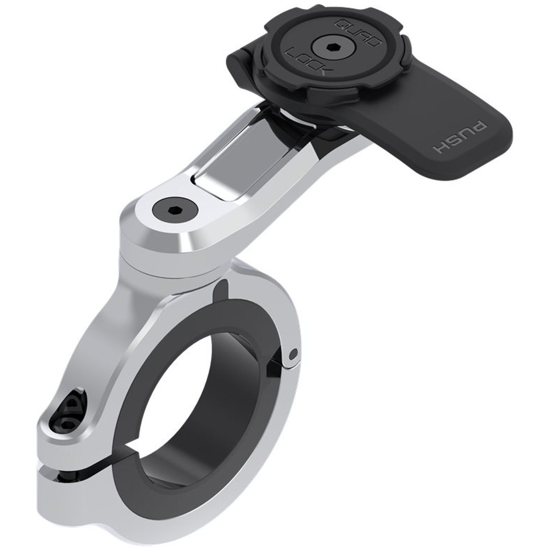 Mobilhållare PRO Chrome styrfäste För Fatbar styre Quad Lock